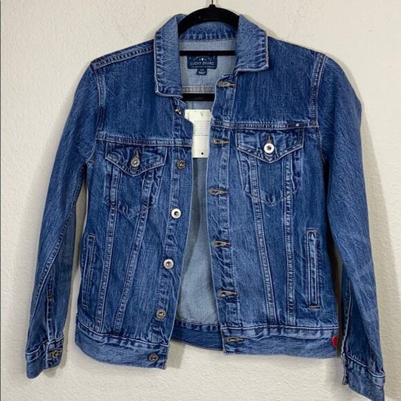 Lucky Brand Tomboy Trucker Denim Jean Jacket - Picture 1 of 11